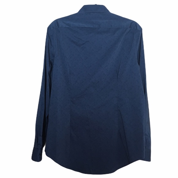 DKNY Mens Blue Slim-Stretch Shirt. Sz. M - Picture 2 of 9